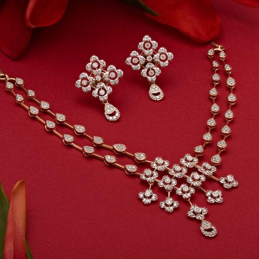Clover Design Astra Diamond Necklace Set