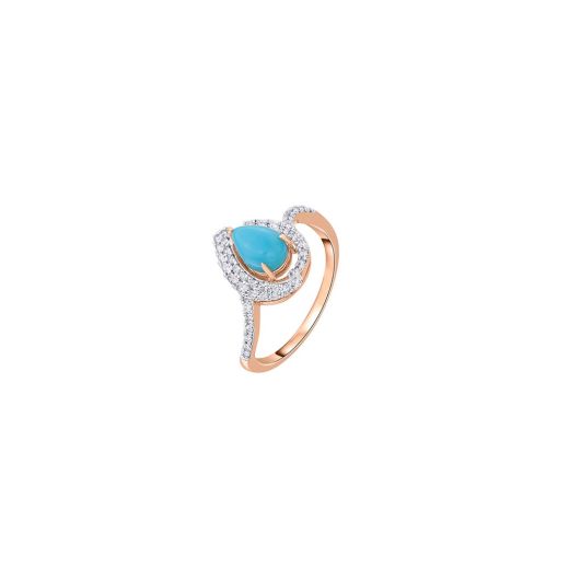 Regal Aurora Rose Gold And Diamond Ring