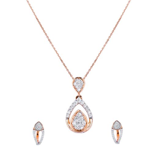 Exquisite Radiance Diamond Necklace Set