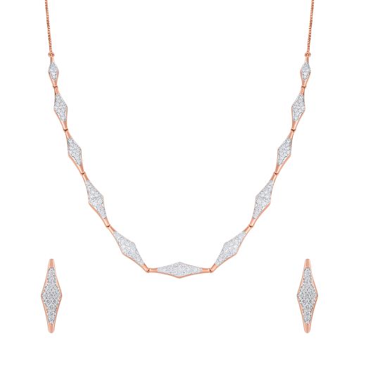 Opulent Grace Diamond Necklace Set