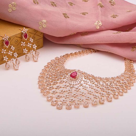 Divine Splendor Diamond Necklace Set