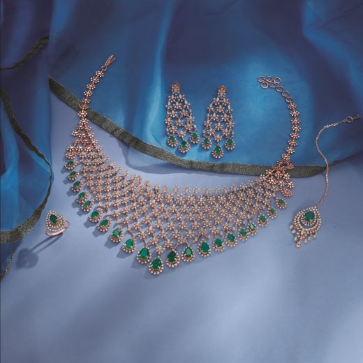 Imperial Diamond and Emerald Necklace