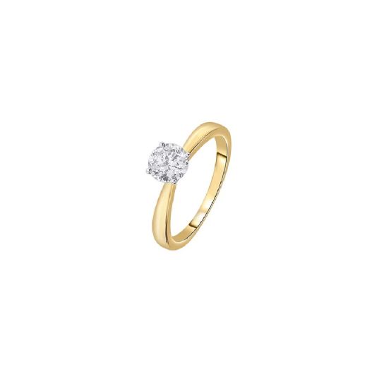 Captivating 18KT Yellow Gold Diamond Solitaire Ring