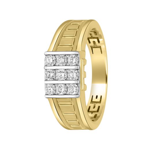 Square Diamond Finger Ring For Men