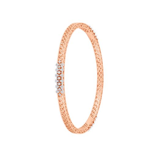 Florious Rose Gold Diamond Bangle