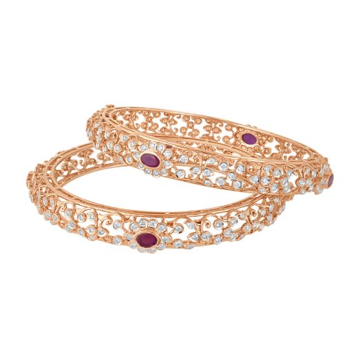 Mesmerising Diamond Bangle Set of 2