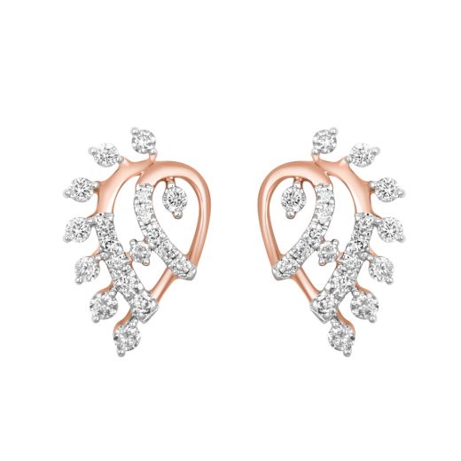 Shimmering Diamond Earrings