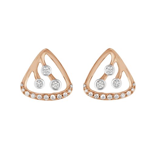 Triangular Diamond Earrings