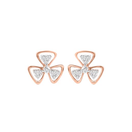 Radiant Allure Diamond Stud Earrings