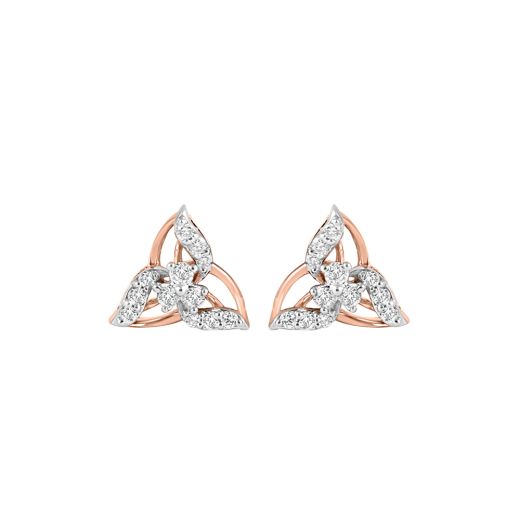 Pure Sparkle Diamond Stud Earrings