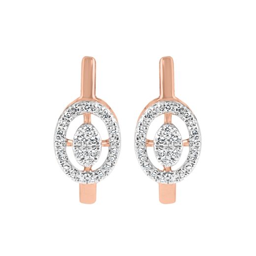 Majestic Diamond Rose Gold Earring