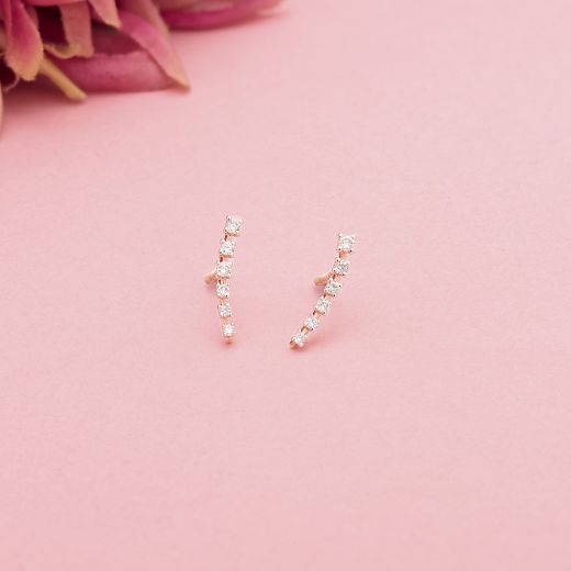 Casual Diamond Earcuff Earrings