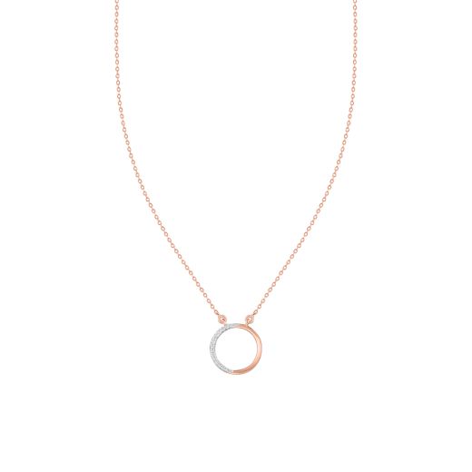 Round Design Diamond Chain Necklace