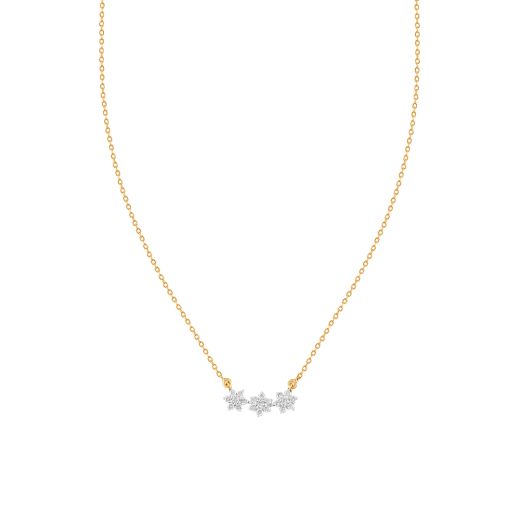 Stylish Nakshatra Design Diamond Chain Necklace