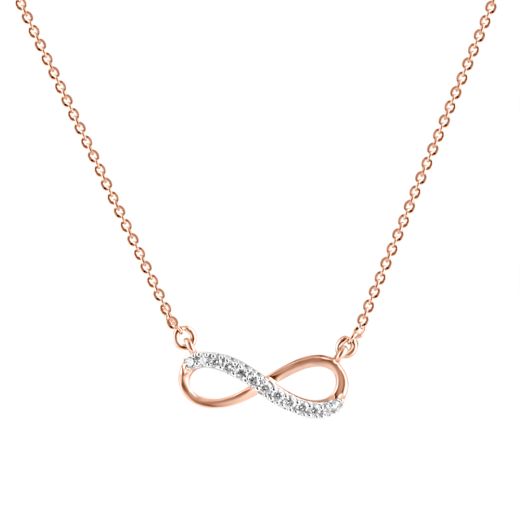 Infinity Design Diamond Chain Necklace