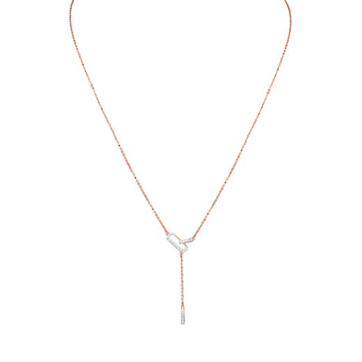 Minimalist Paperclip Design Diamond Necklace