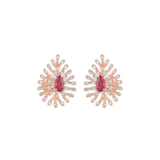 Mesmerising Rose Gold and Diamond Studs