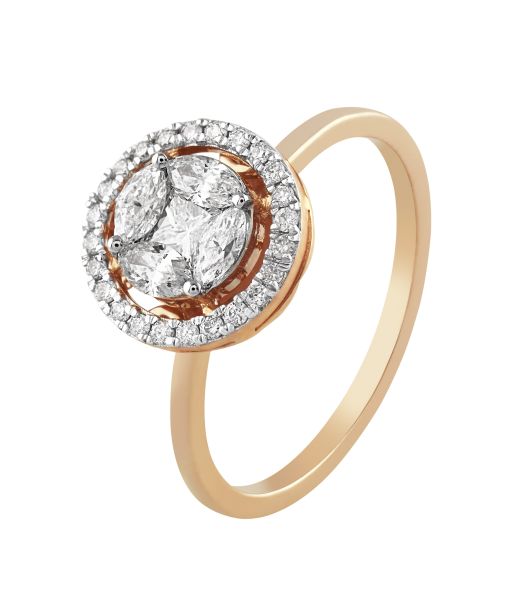Attractive 14KT Rose Gold Ring