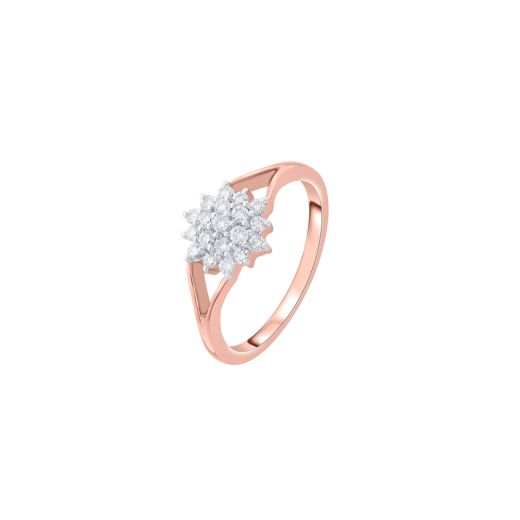 Floral Diamond Finger Ring