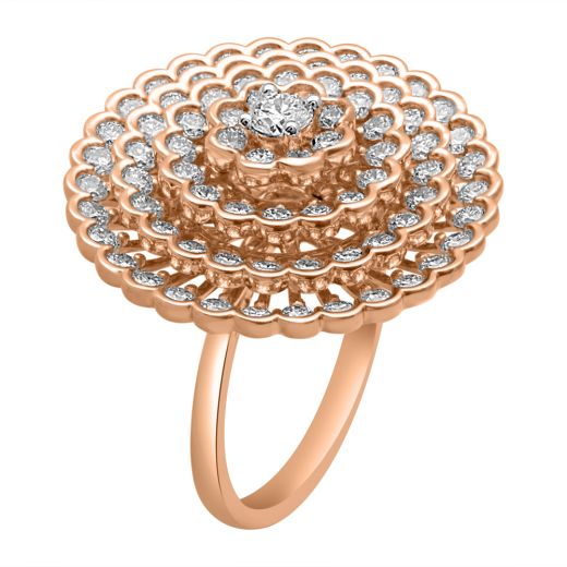 Floral Spread Diamond Ring