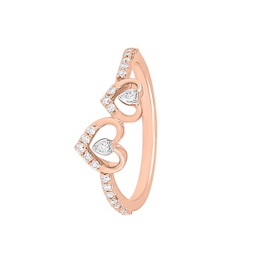 Heart Design Diamond Finger Ring