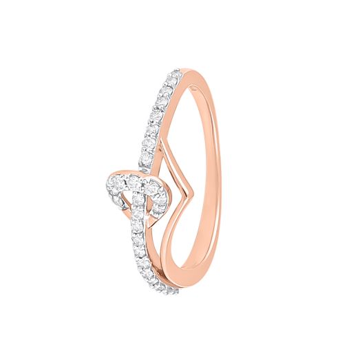 Radiant Embrace Rose Gold And Diamond Ring