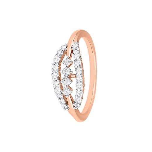 Divine Luminescence Rose Gold And Diamond Ring