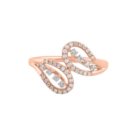 Stunning Rose Gold and Diamond Finger Ring