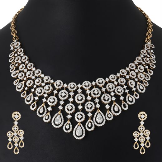Necklace Sets White Gold India | Buy White Gold Online | ORRA
