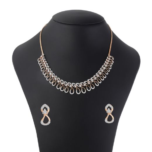 Radiant Sparkle Diamond Necklace Set