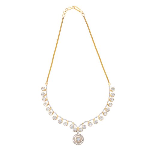 Delicate Rose Gold and Diamond Necklace