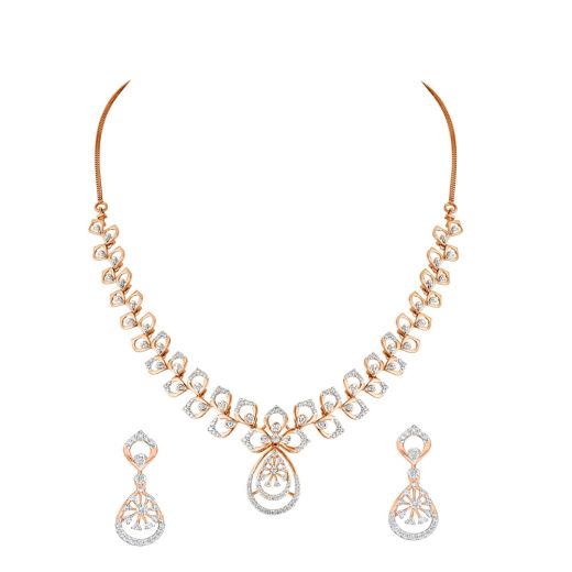 Divine Radiance Diamond Necklace Set