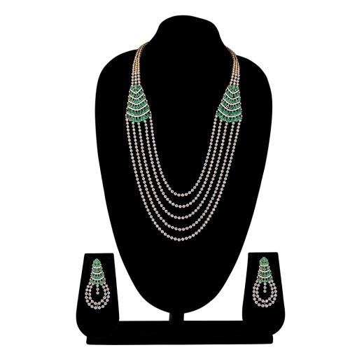 Shimmering Opulence Diamond Necklace Set