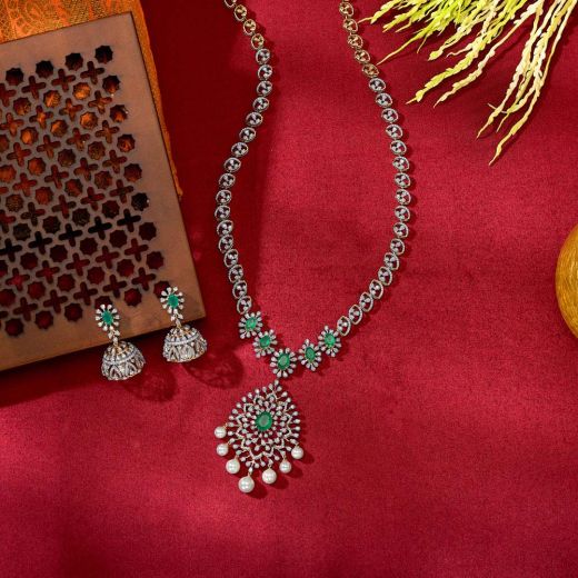 LAGOS Sterling Silver Caviar Spark Diamond Pendant Necklace, 18