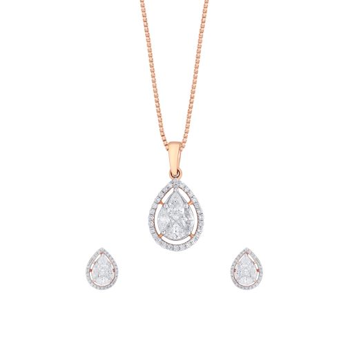 Glistening Grace Diamond Pendant Set