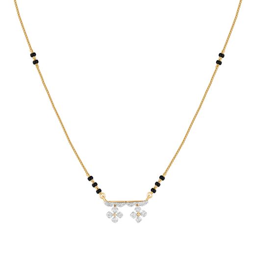 Mystic Floral Diamond Mangalsutra