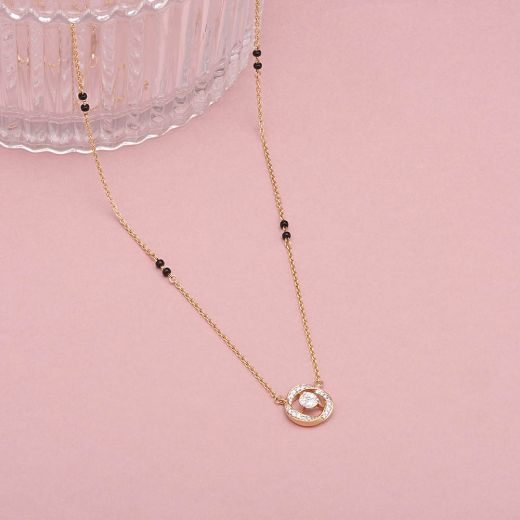 Round Design Diamond Mangalsutra