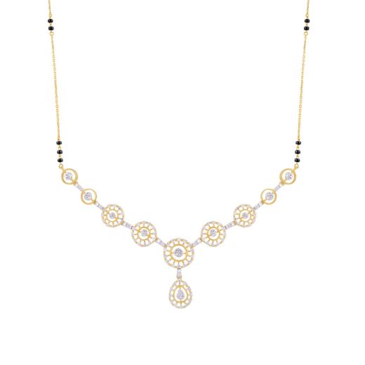 Subtle Diamond and Yellow Gold Mangalsutra