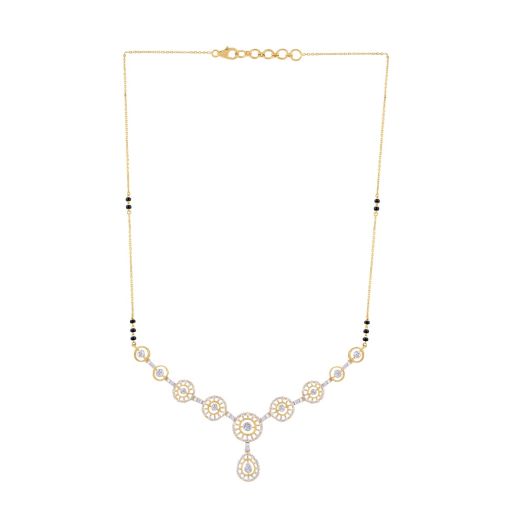 Subtle Diamond and Yellow Gold Mangalsutra