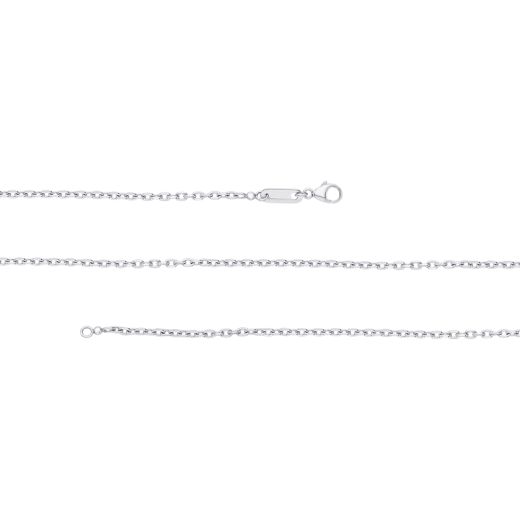 Platinum White Gold Plain Chain