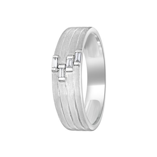 Platinum Shine Diamond Ring For Men