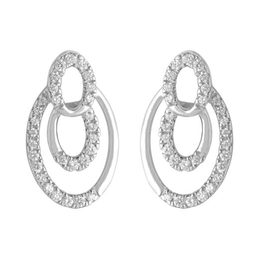 Jhumki Design Diamond Earrings