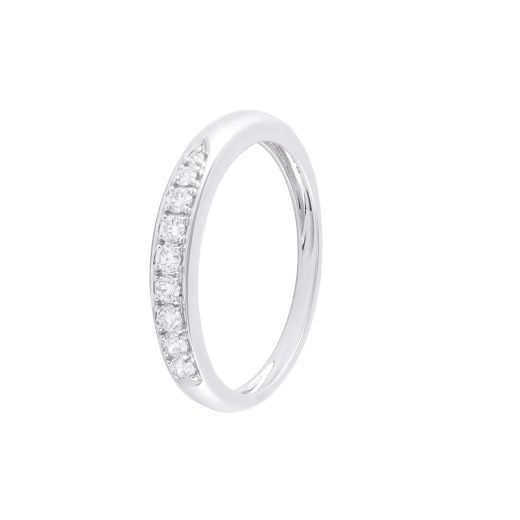 Stylish Diamond and Platinum Men's Finger Band