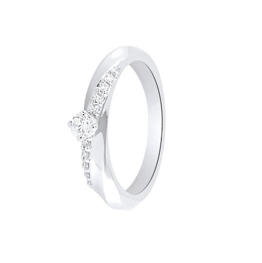 Delicate Diamond Platinum Ring