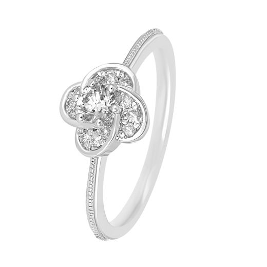 Heavenly Glow Platinum Ring