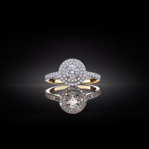 Precious 18KT Yellow Gold Solitaire Diamond Finger Ring