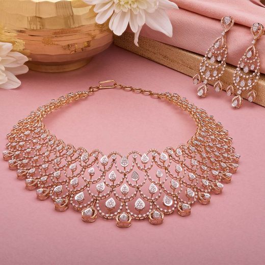 Majestic Brilliance Diamond Necklace Set