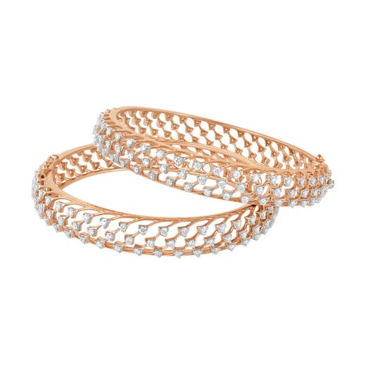 Alluring Diamond Bangle Set of 2