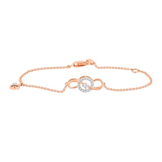 Pretty Rose Gold and Diamond Bracelet