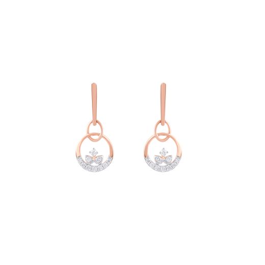 Gorgeous Geometric Design Diamond Earrings